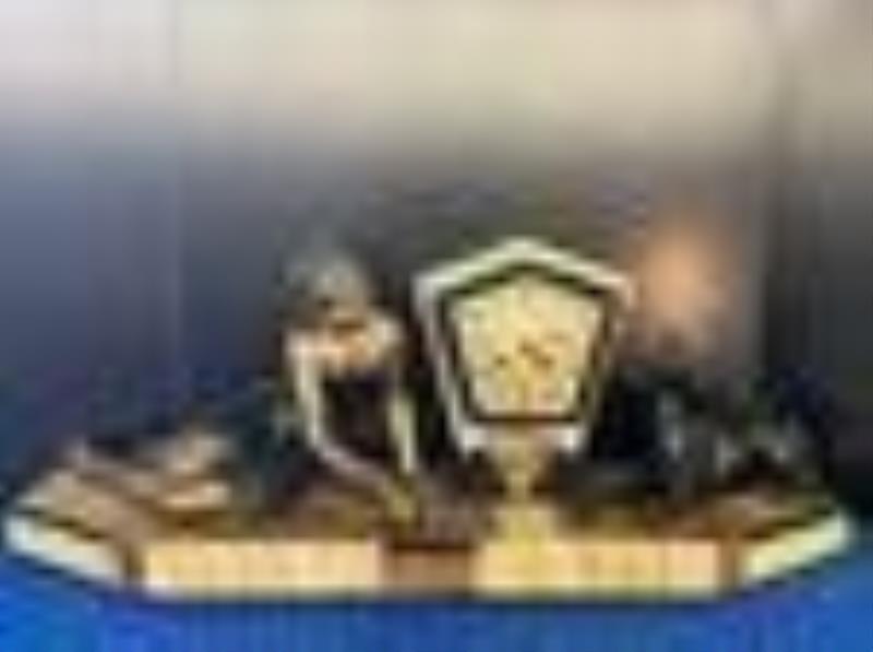 Valery Limoges Marble Clock