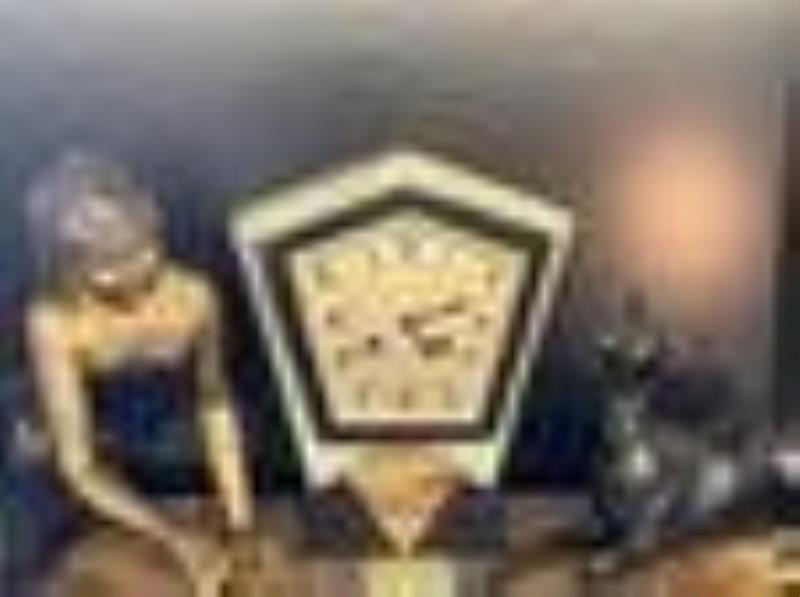 Valery Limoges Marble Clock