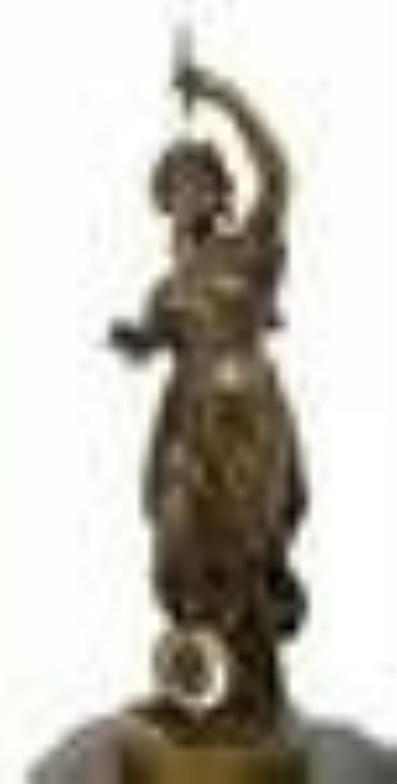 André Romain Guilmet Figural Mystery Clock