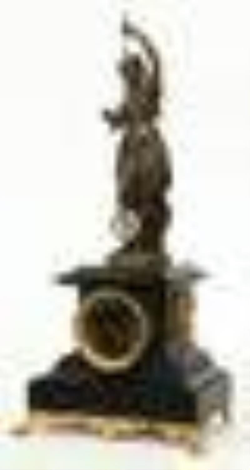 André Romain Guilmet Figural Mystery Clock