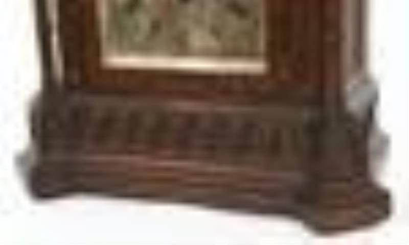 Tiffany & Co. Gothic Revival Triple Fusee Oak Bracket Clock