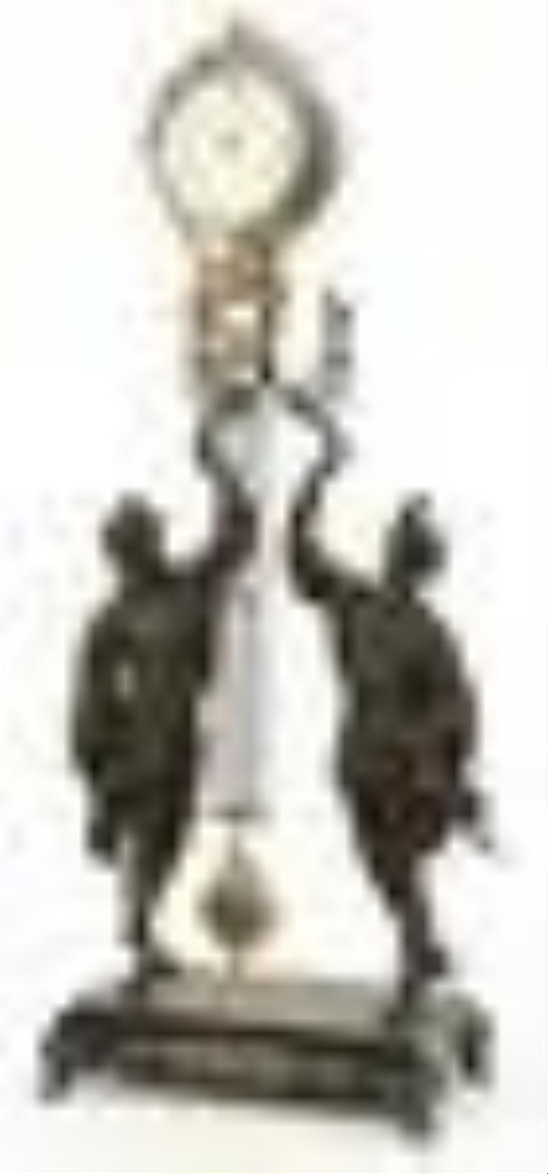 Ansonia Clock Co. "Fisher & Falconer" Swinger Clock