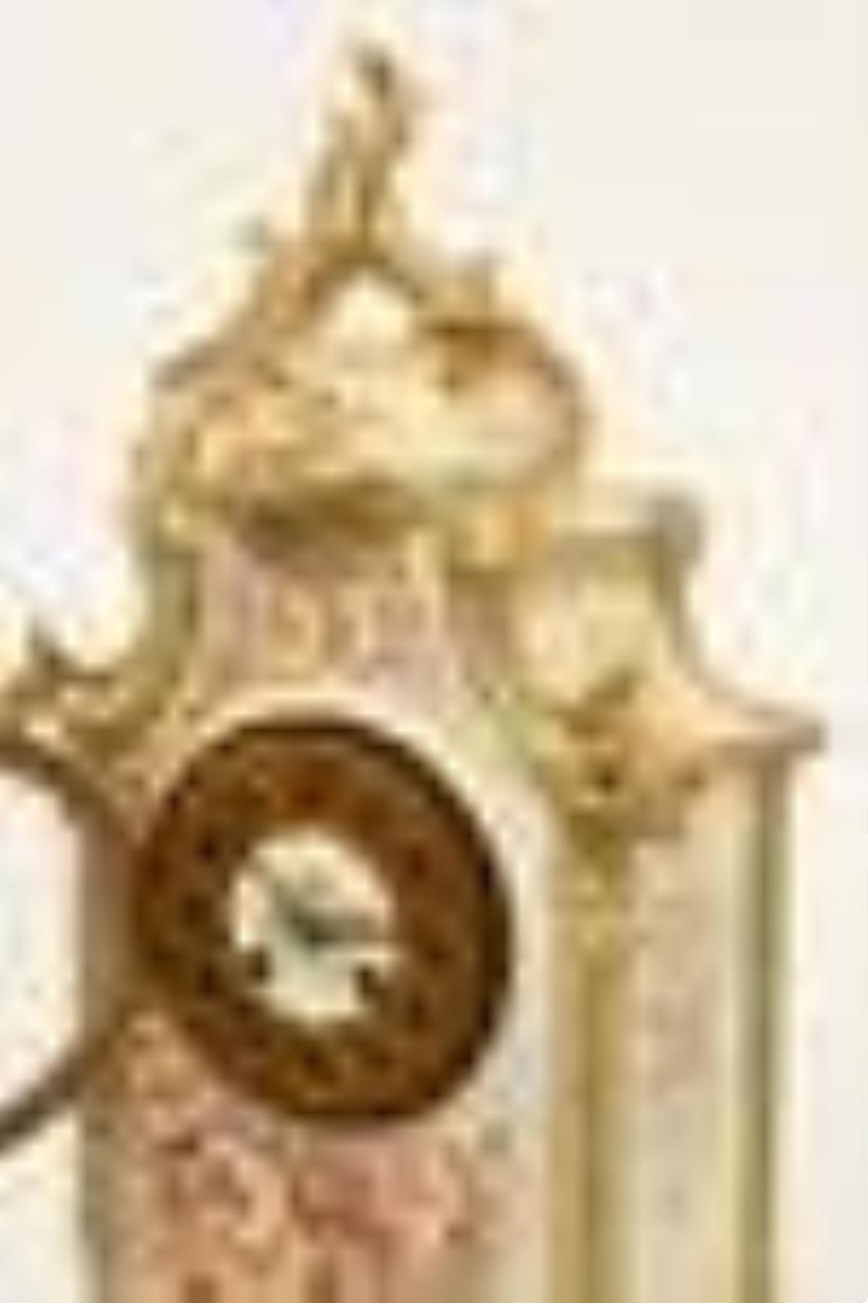 French Porcelain Mantel Clock