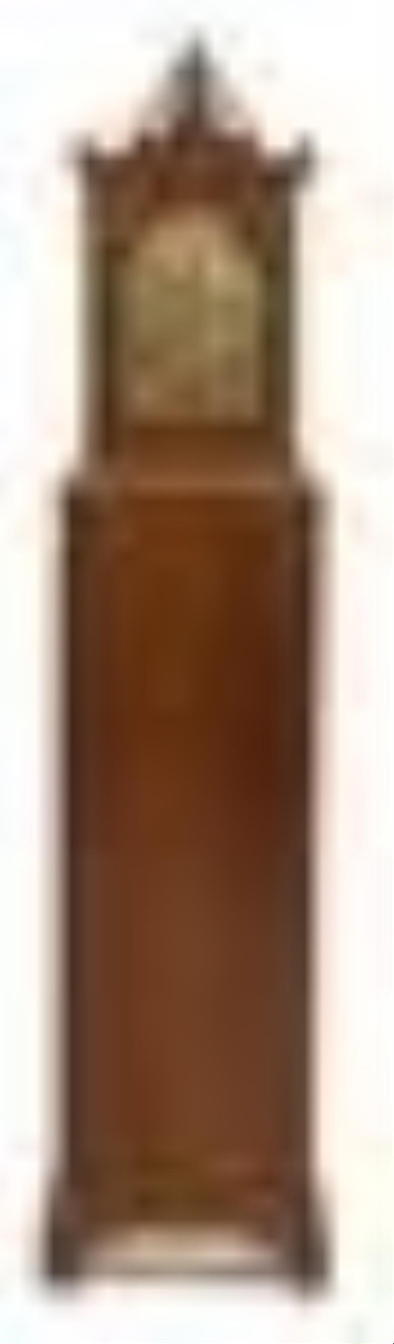 Attributed to Samuel Mulliken II (1761-1847), Mahogany Dwarf Tall Clock, Newburyport, Massachusetts