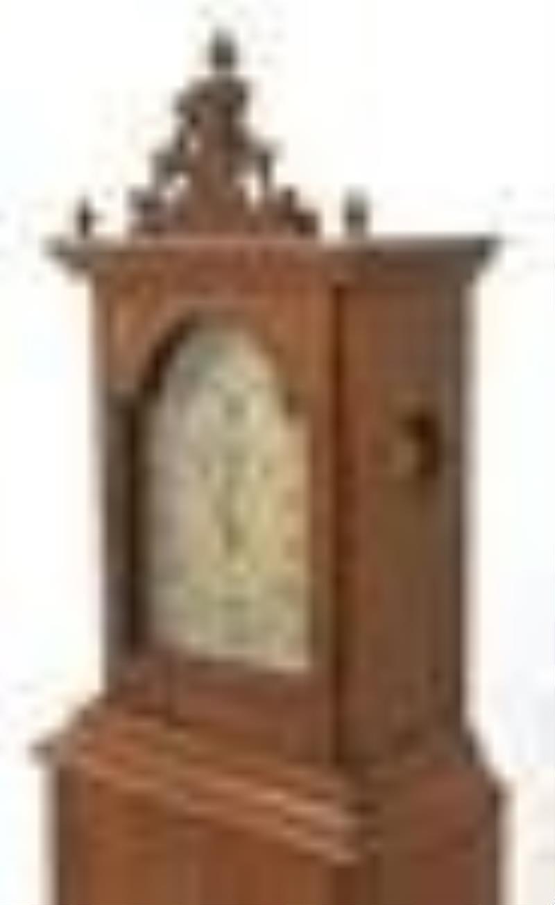 Attributed to Samuel Mulliken II (1761-1847), Mahogany Dwarf Tall Clock, Newburyport, Massachusetts
