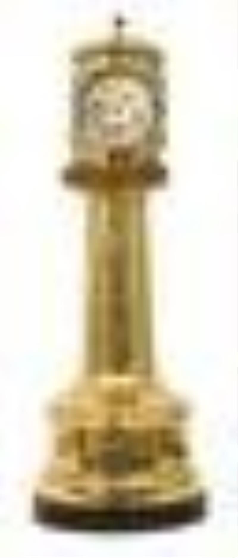 French Industrial Animated Lighthouse-Form Clock