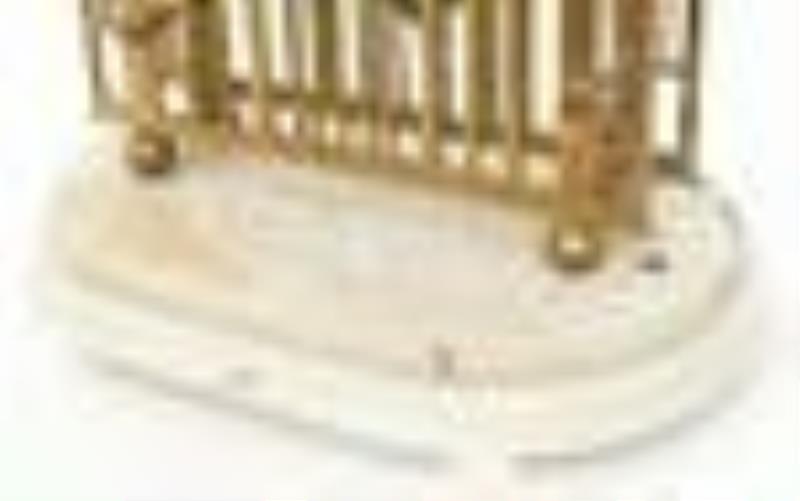 19th Century English Double Fusee Skeleton Clock