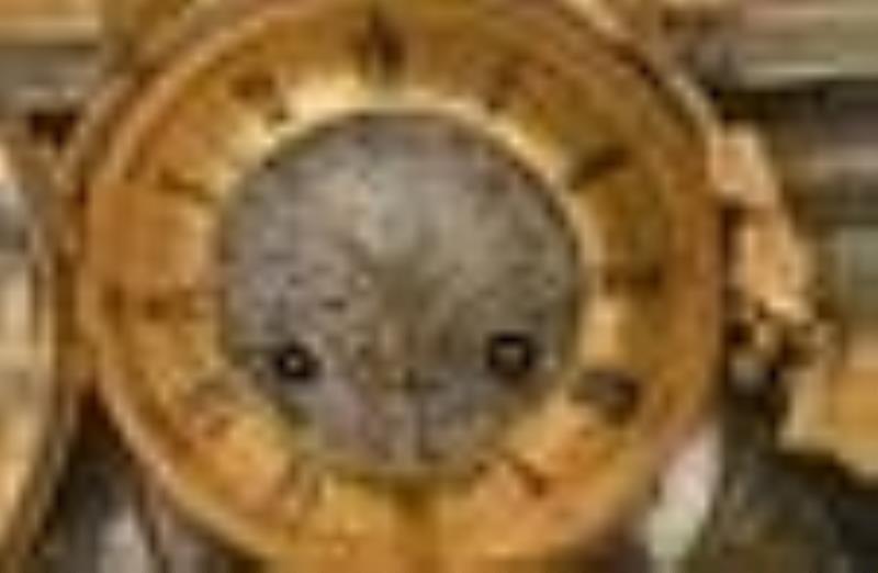 French Gilt & Silvered Bronze Mantel Clock, Charpentier & Co.