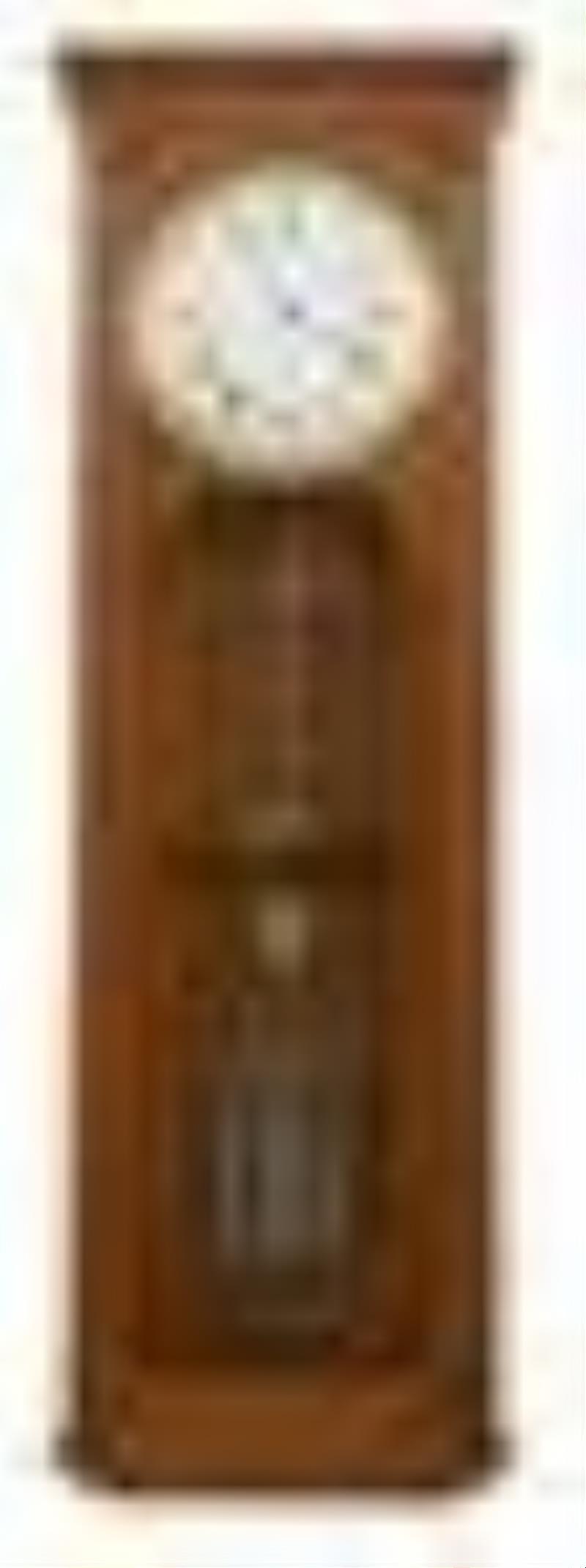 Gilbert Clock Co. Jeweler's Regulator Clock with Three Jar Mercurial Pendulum