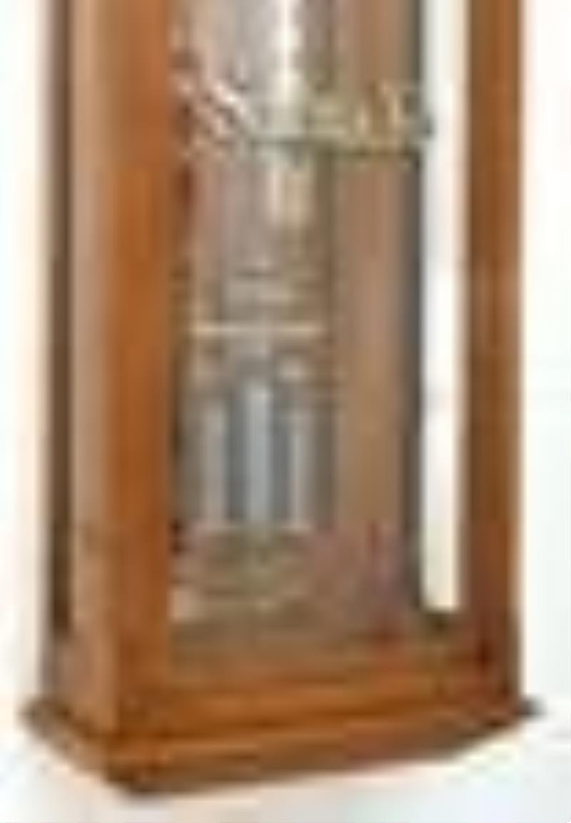 Gilbert Clock Co. Jeweler's Regulator Clock with Three Jar Mercurial Pendulum