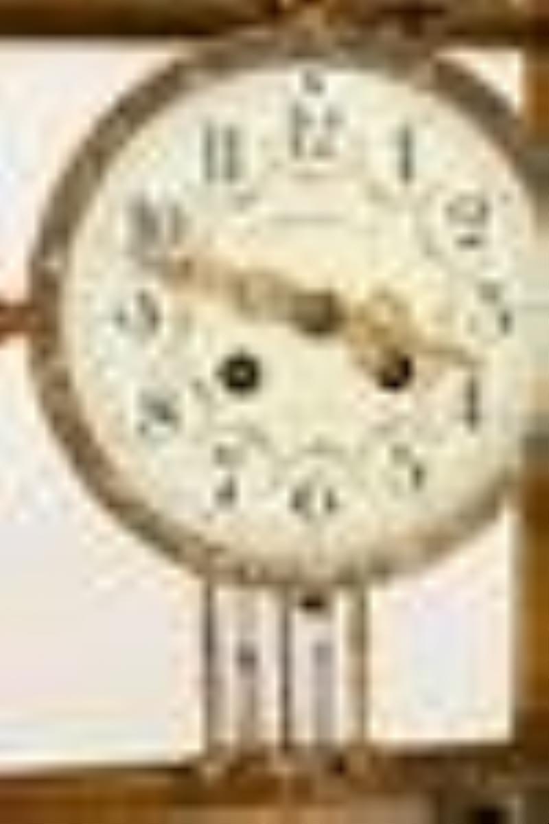 French Gilt Brass, Onyx & Champlevé Clock Garniture