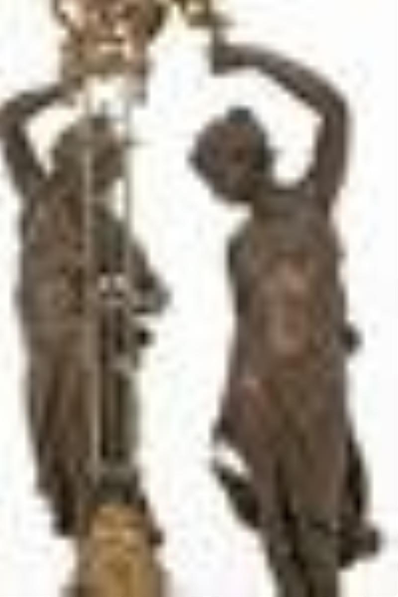 Ansonia Clock Co. "Double Figure" Swinging Clock