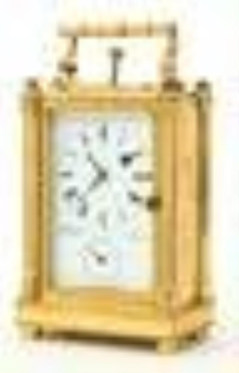 Franz Saller 15-Minute Repeater Carriage Clock with Alarm, Wien, Austria