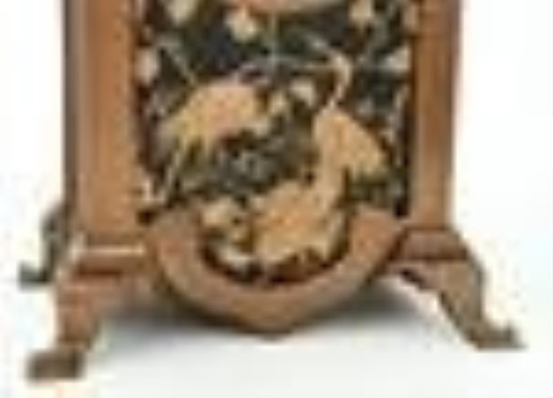French Aesthetic Movement Bronze Clock Garniture
