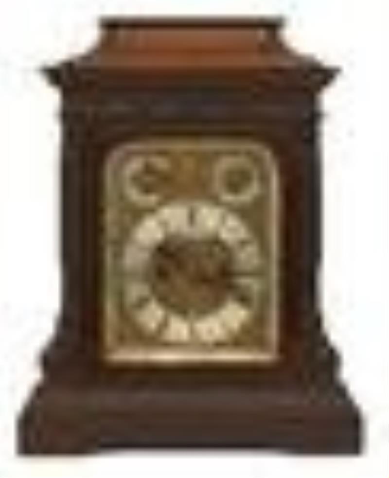 Tiffany & Co. Walnut Bracket Clock