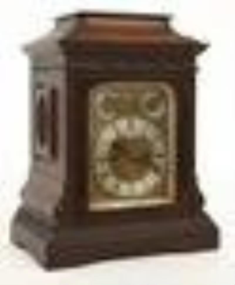 Tiffany & Co. Walnut Bracket Clock