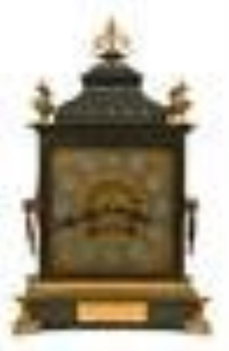 C. Hormann & Co. Gilt Bronze-Mounted Iron Bracket Clock, Switzerland