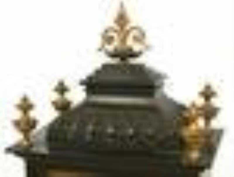 C. Hormann & Co. Gilt Bronze-Mounted Iron Bracket Clock, Switzerland