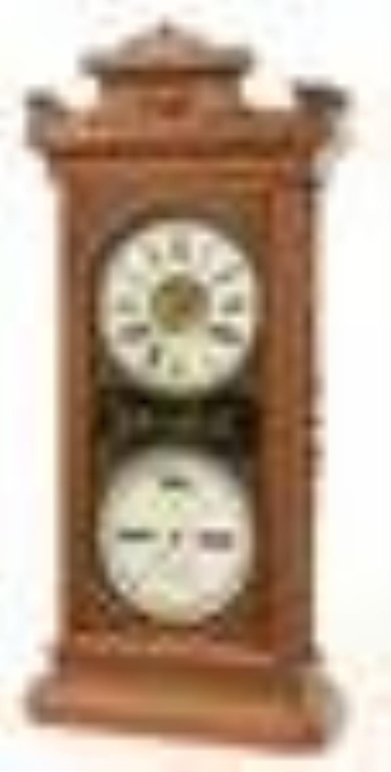 Ithaca "Index" Calendar Clock for the Lynch Brothers