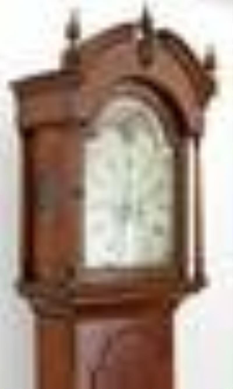 English Tall Case Clock with Bullseye Aperture