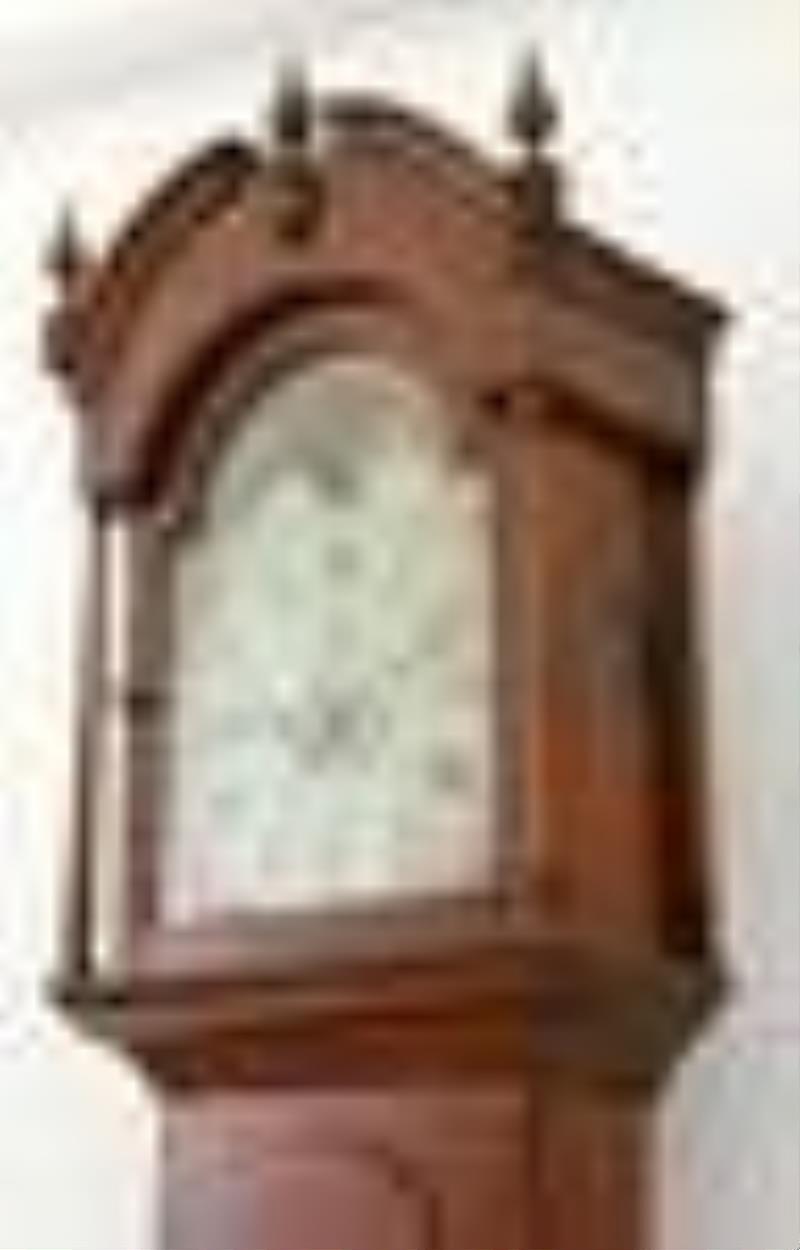 English Tall Case Clock with Bullseye Aperture