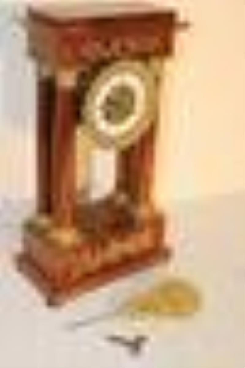 19th C. French Column Clock