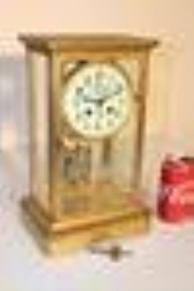 Large French Oversized Signed Tiffany & Co. Crystal Regulator Clock