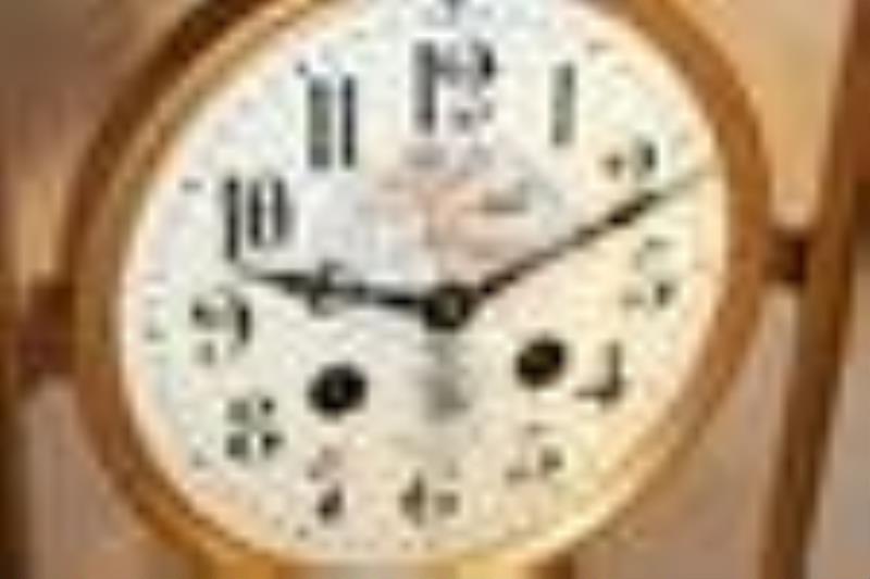 Large French Oversized Signed Tiffany & Co. Crystal Regulator Clock