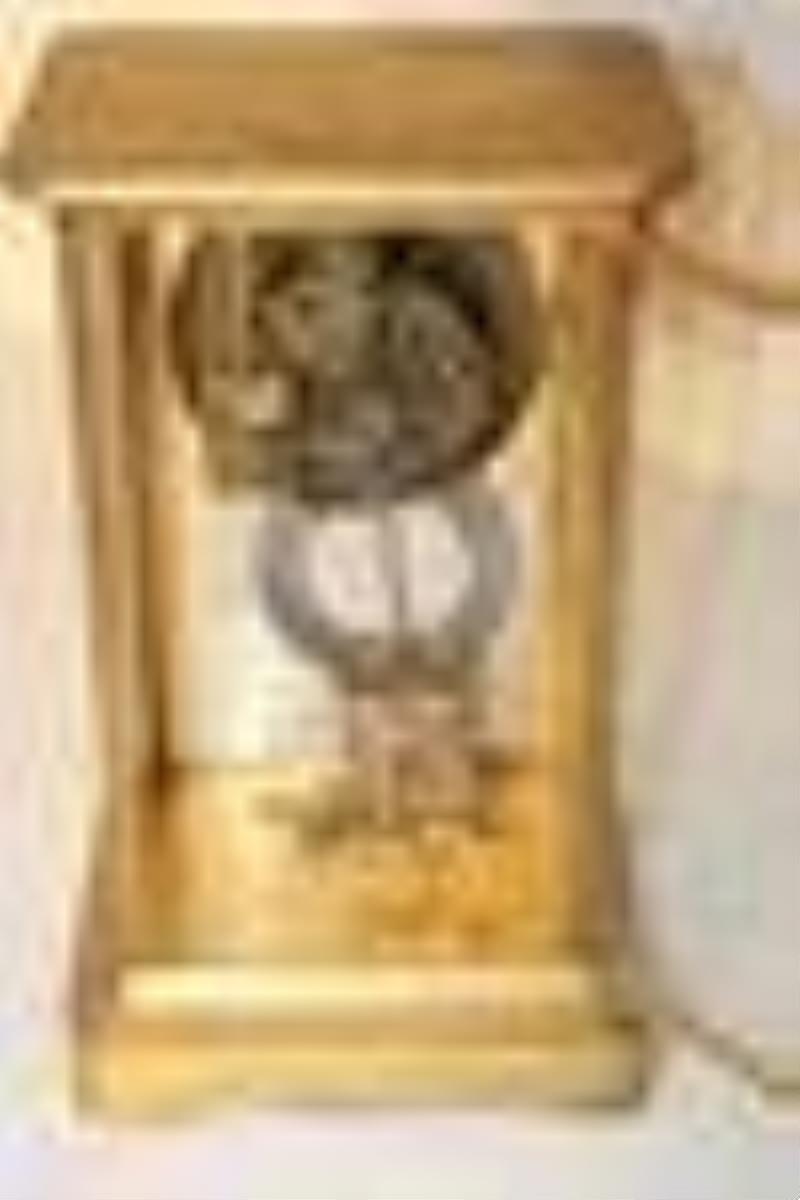 Large French Oversized Signed Tiffany & Co. Crystal Regulator Clock