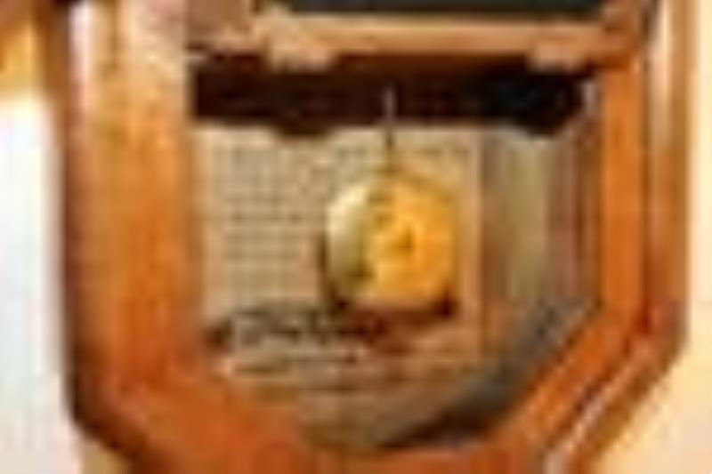 Real Clean Oak School House Clock