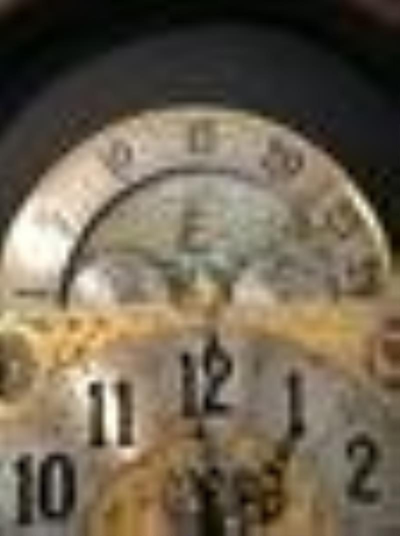 Herschede Brass Mounted Figured Walnut Tall Clock