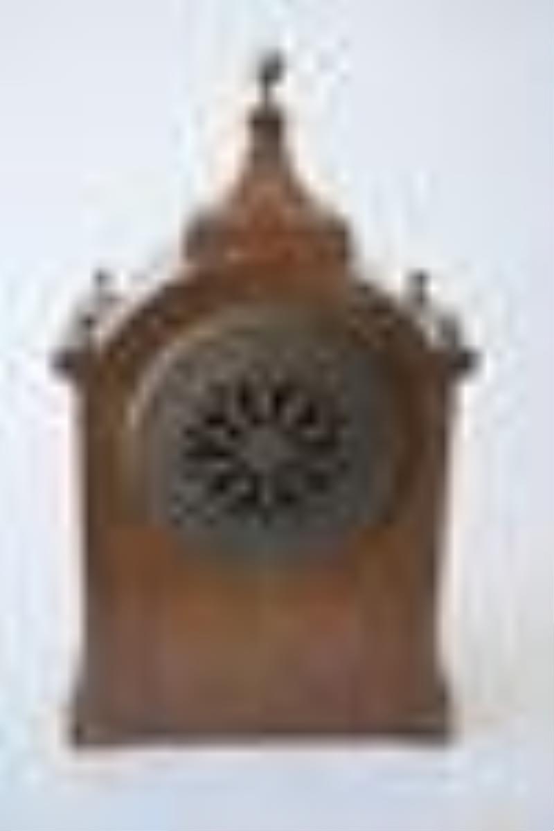 Antique Edwardian Inlaid Mahogany Bracket Clock