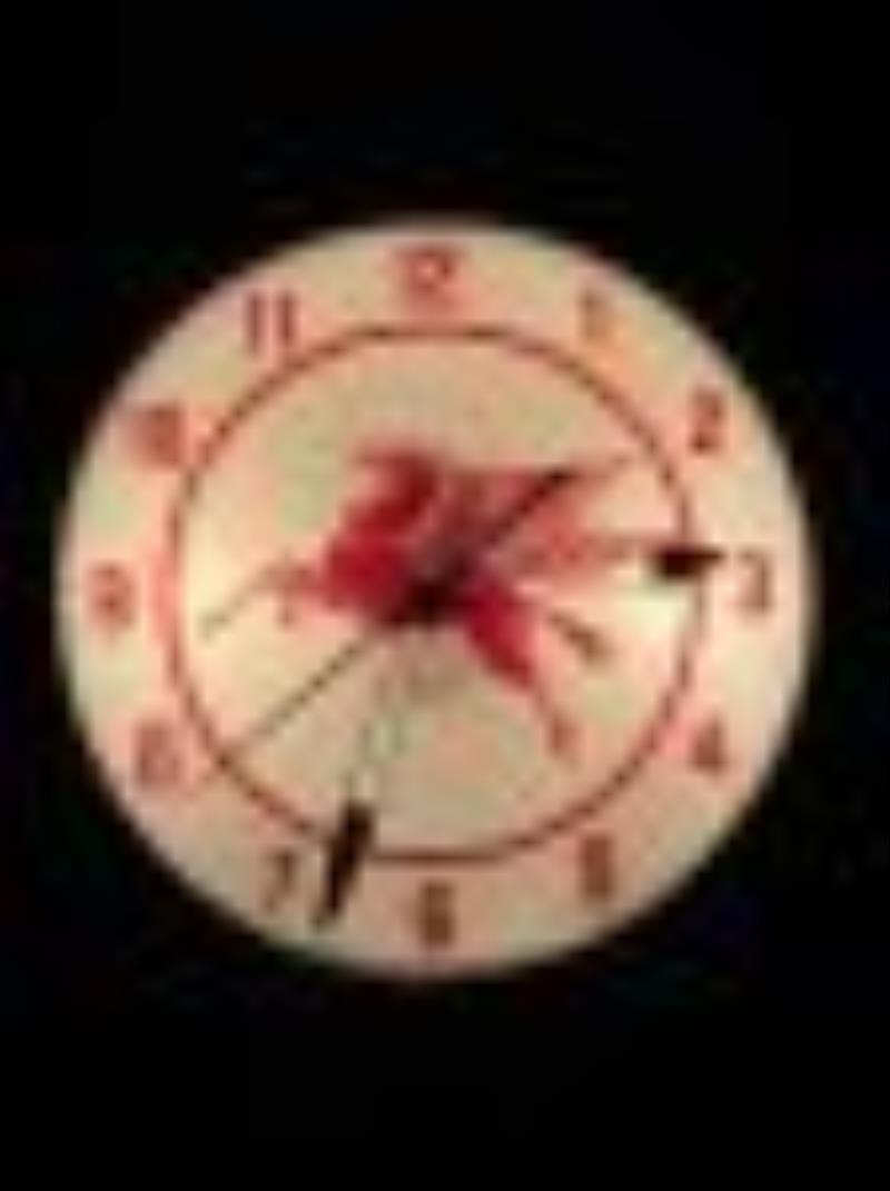 Mobil Pegasus 15" Lighted American Time Corp Clock