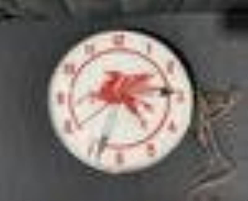 Mobil Pegasus 15" Lighted American Time Corp Clock