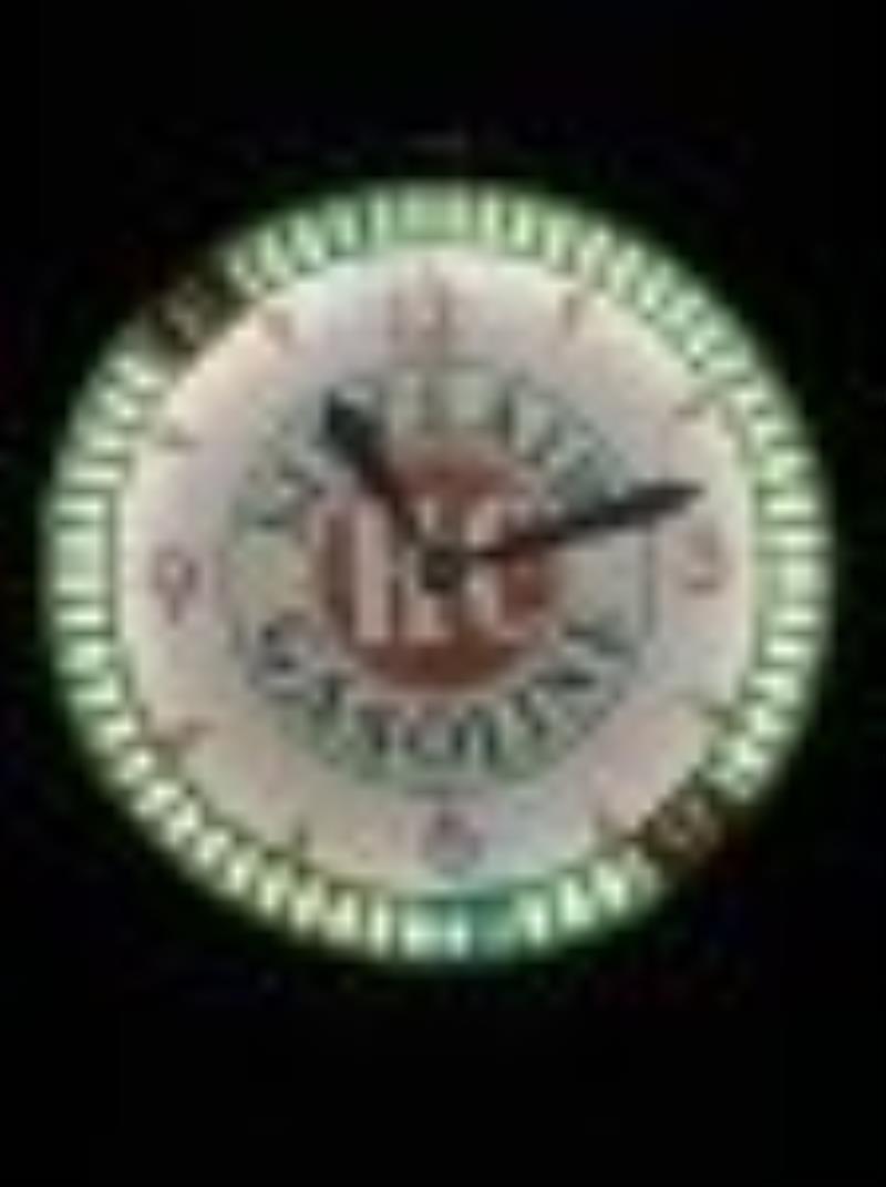 Sinclair H-C Gasoline Neon Spinner Clock