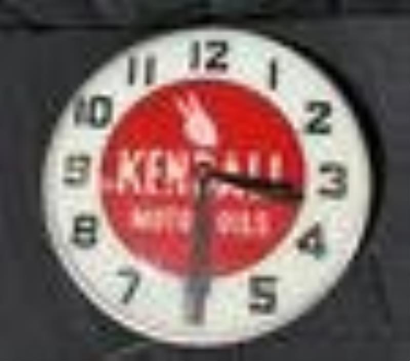 Kendall Motor Oils 15" Lighted Advertising Clock