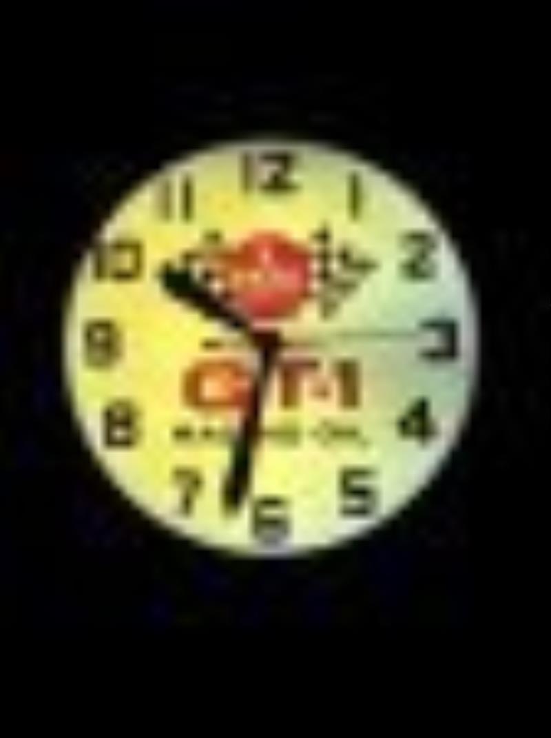 Kendall GT-1 Racing Motor Oil Lighted Advertising Clock