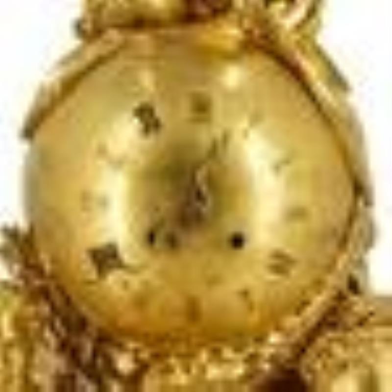 19th Century French Raingo Freres Mantle Clock & Garniture