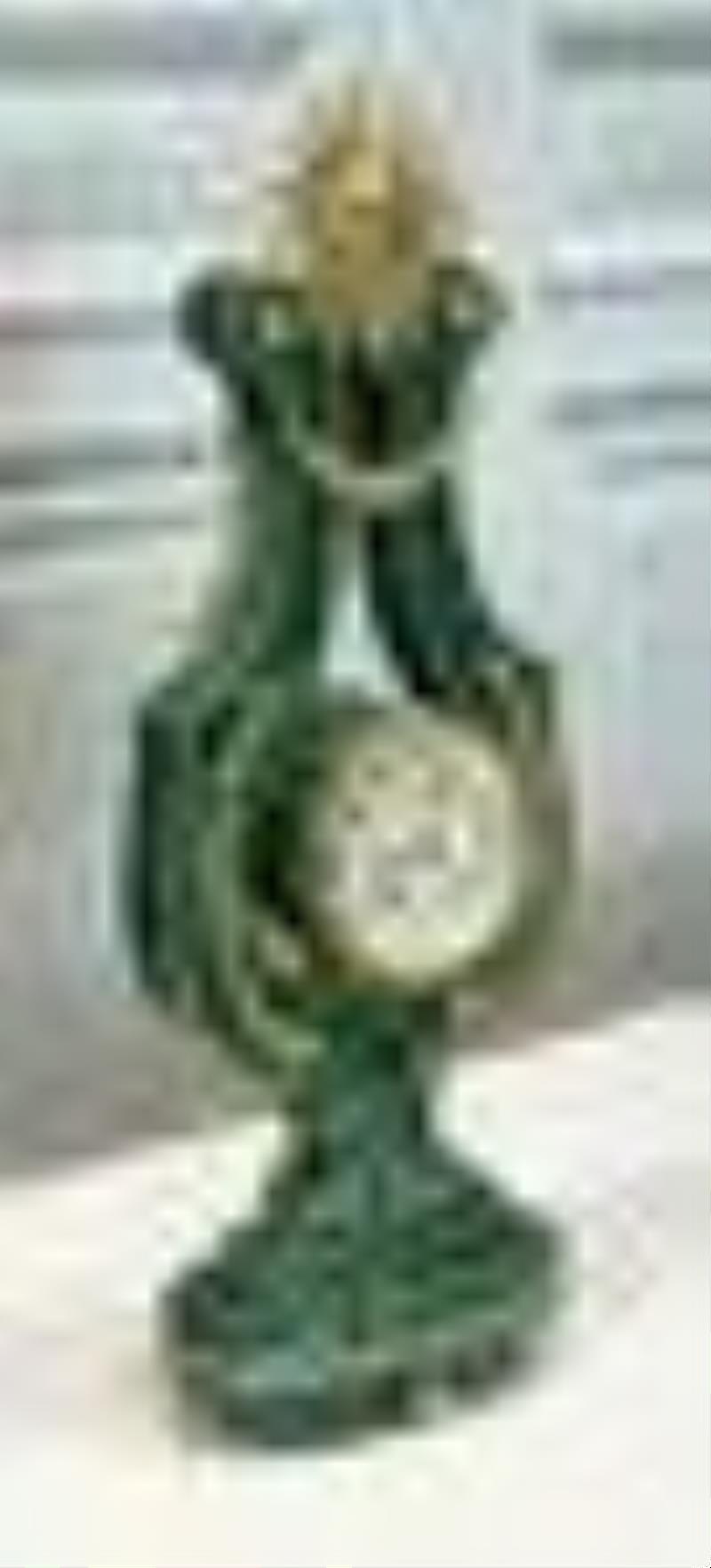 Malachite And Gilt Bronze Mantel Clock
