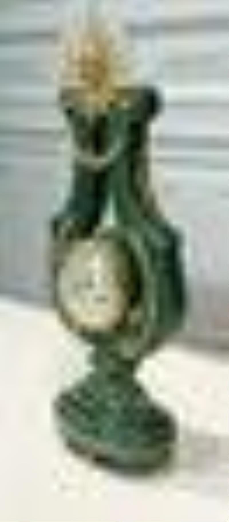 Malachite And Gilt Bronze Mantel Clock