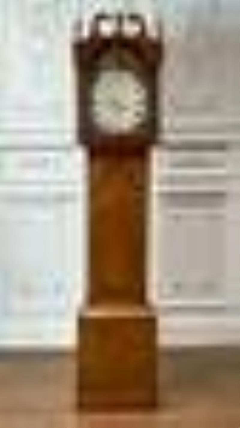 George III Oak And Mahogany Tall Clock