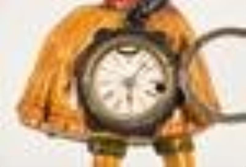 Waterbury Topsy blinking eye novelty clock