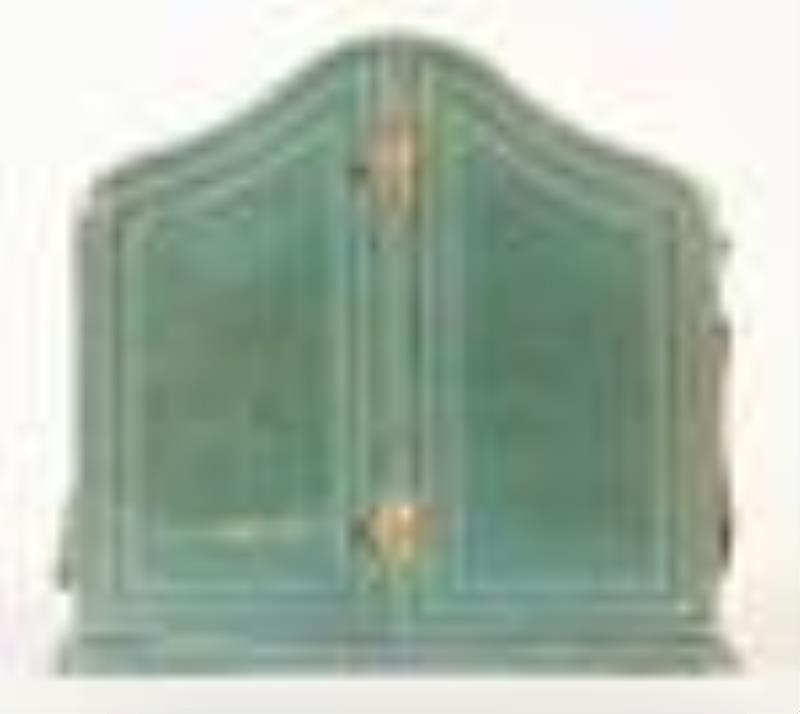 A very decorative early 20th century enamel desk or bedside clock by Poljoux