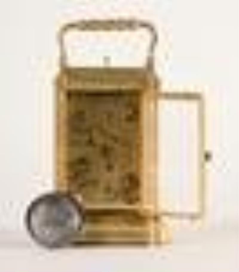 A good 19th century grand sonnerie carriage clock by Auguste Pointaux