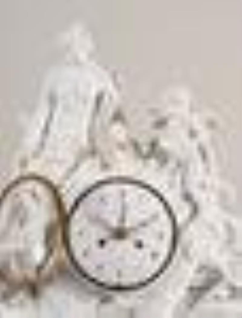 A fine large French mantel clock with biscuit porcelain figural group featuring Leda and the Swan