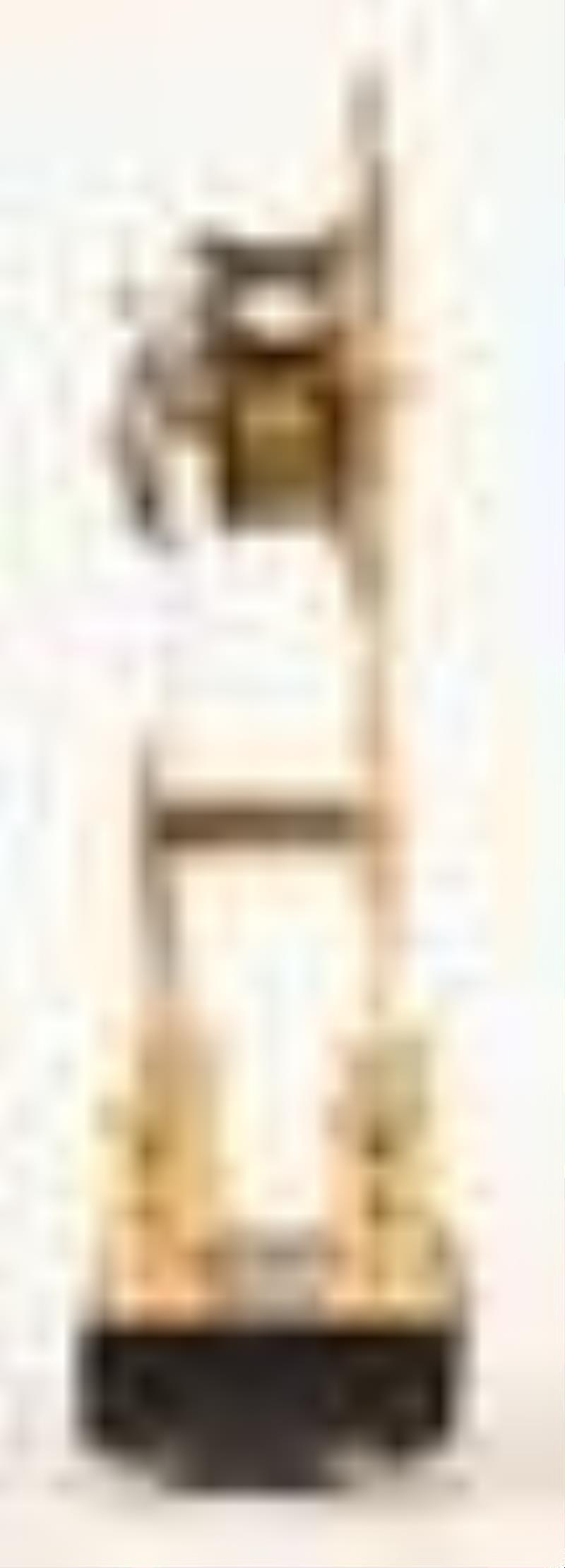 An early 19th century French skeleton clock signed Gaston Joly