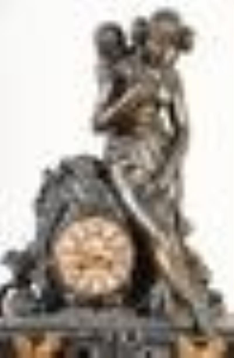 A monumental mid 19th century French mantel clock by Vittoz for Bigelow, Kennard & Co.