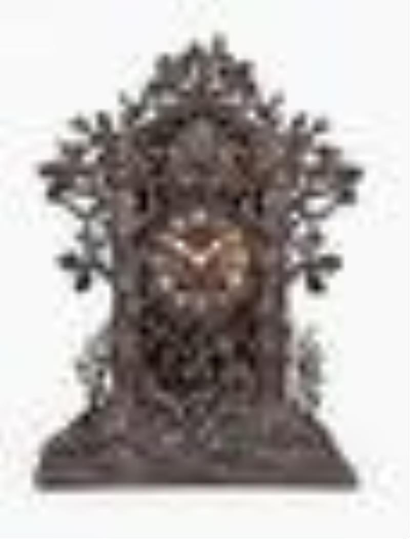Johann Baptist Beha intricately carved shelf cuckoo clock