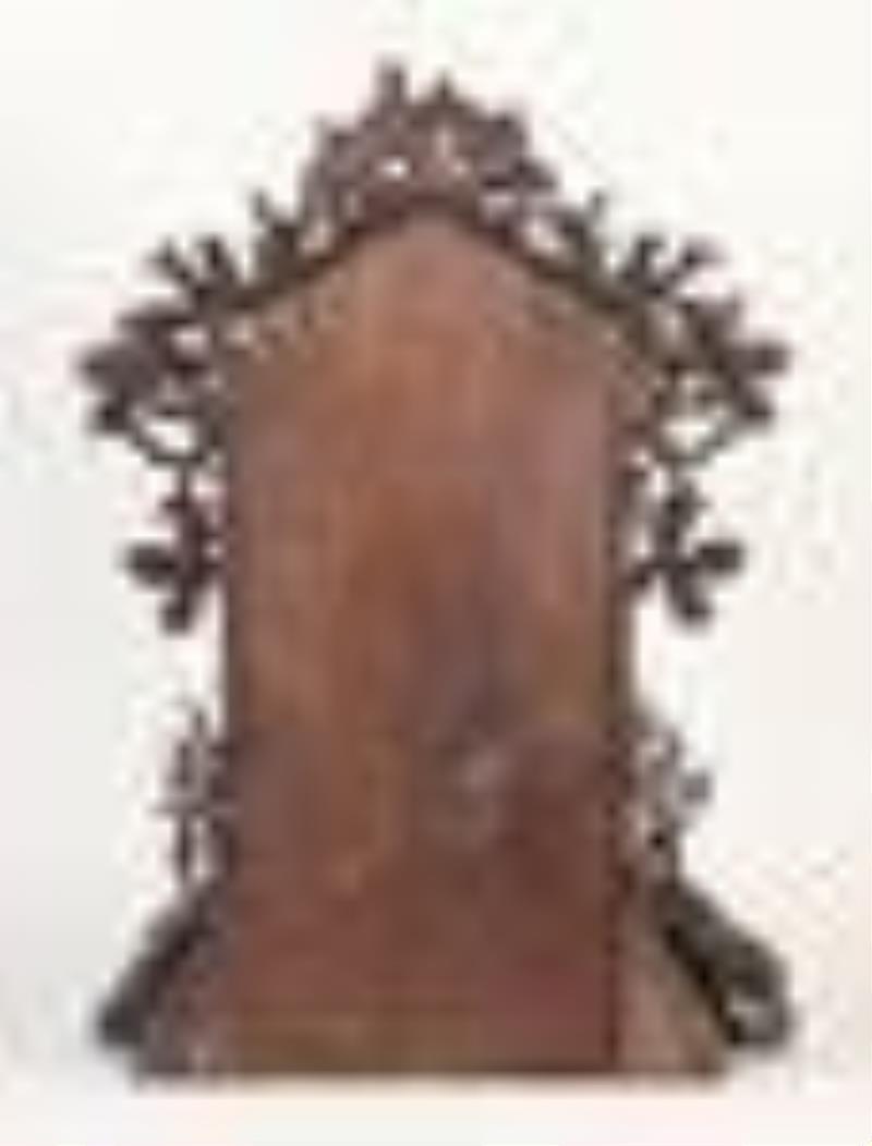 Johann Baptist Beha intricately carved shelf cuckoo clock