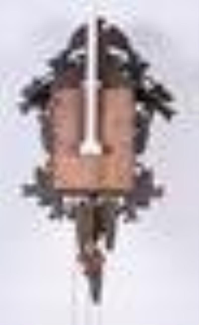 Black Forest hand carved musical cuckoo clock